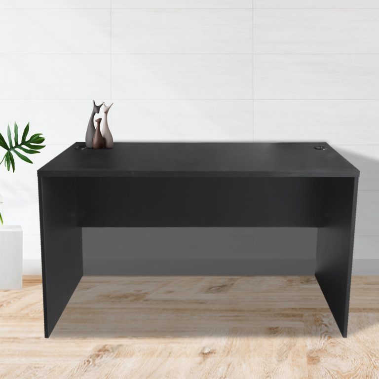 Schreibtisch - Computermöbel - 140 cm breit und 50 cm tief - Schwarz - alternatives Bild