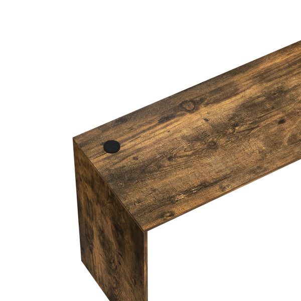   Schreibtisch – Laptoptisch – 140 cm breit und 50 cm tief – Walnuss
