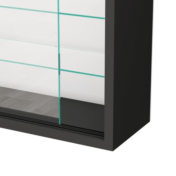   VDD Vitrine Wandmontage Mandosa M Schwarz
