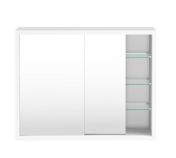   VDD Medizinschrank – Spiegelschrank über dem Waschbecken Bad WC – Schiebetüren – 50 x 40 x 14 cm