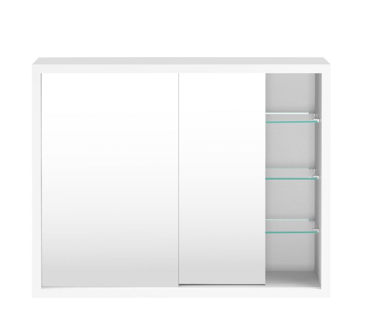 VDD Medizinschrank - Spiegelschrank über dem Waschbecken Bad WC - Schiebetüren - 50 x 40 x 14 cm