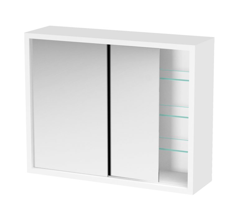 VDD Medizinschrank - Spiegelschrank über dem Waschbecken Bad WC - Schiebetüren - 50 x 40 x 14 cm - alternatives Bild