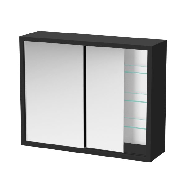   VDD Medizinschrank – Spiegelschrank über dem Waschbecken Bad WC – Schiebetüren – 50 x 40 x 14 cm