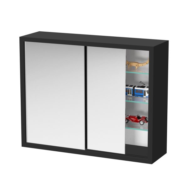  VDD Medizinschrank – Spiegelschrank über dem Waschbecken Bad WC – Schiebetüren – 50 x 40 x 14 cm
