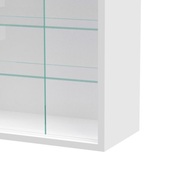   VDD Vitrine stehend Hängevitrine – Schiebetüren – 60 x 105 x 20 cm