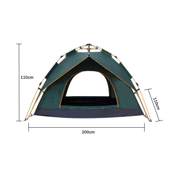 VDD - Aufstellzelt - 200x150x110 - 2 Personen - grün - VDD World DE