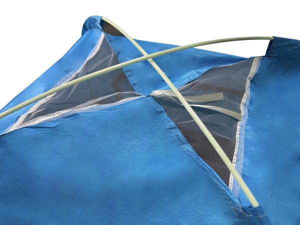 VDD - Aufstellzelt - 200x200x130 - 2 bis 3 Personen - blau - VDD World DE