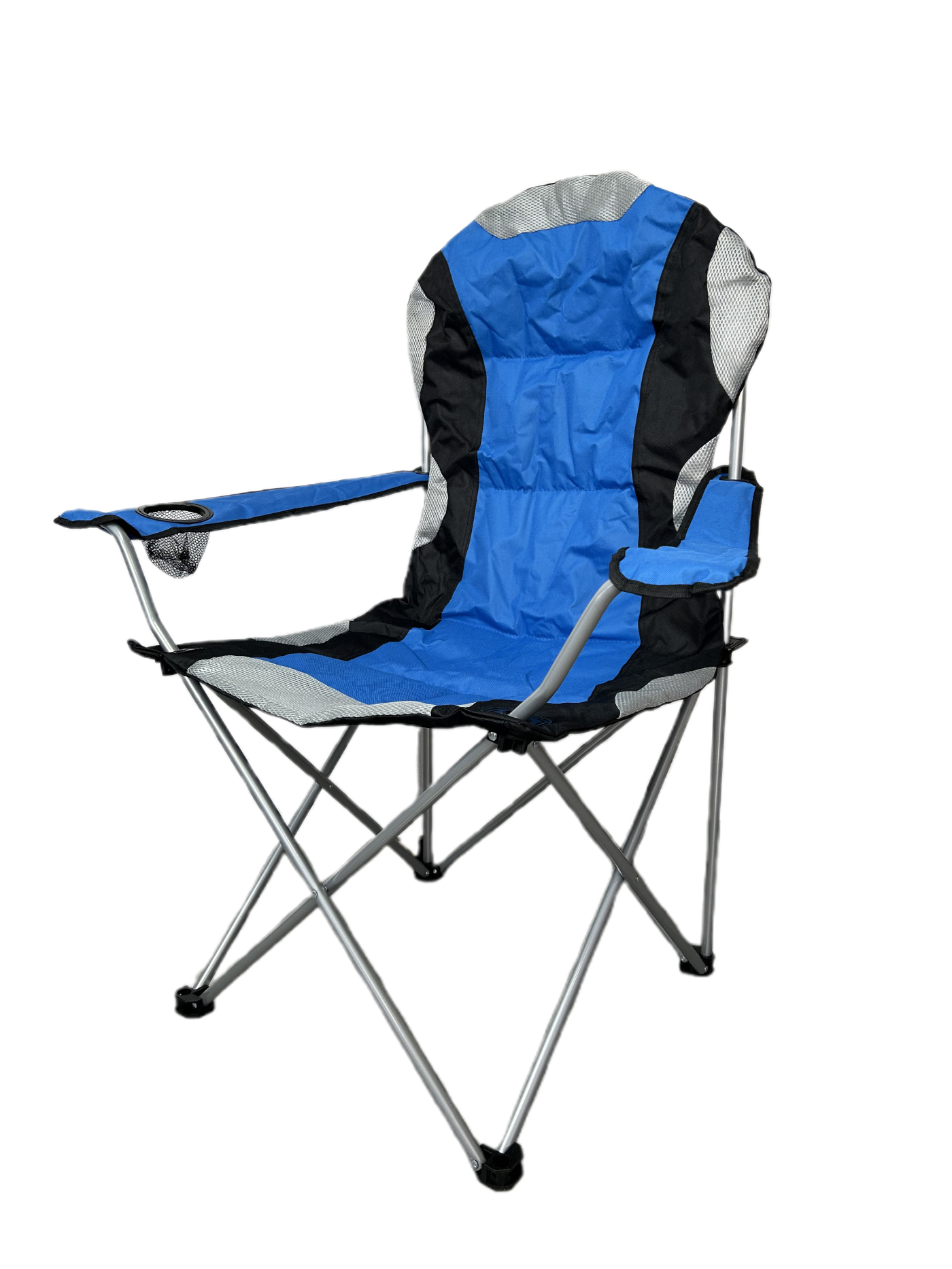 VDD - Campingstuhl - faltbar - Becherhalter - blau