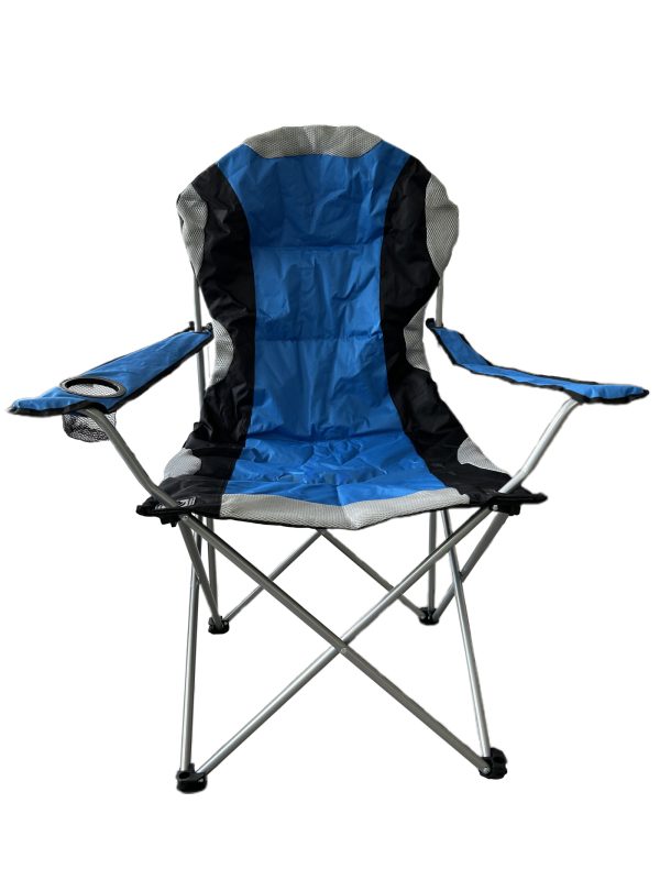VDD - Campingstuhl - faltbar - Becherhalter - blau - VDD World DE