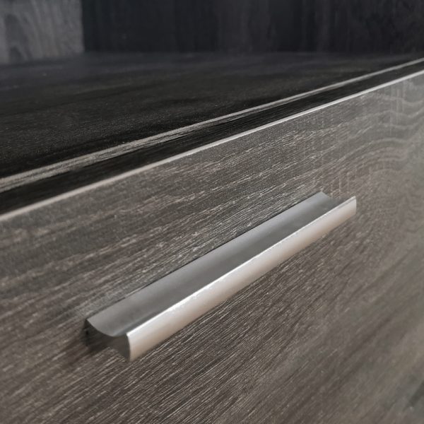 Fernsehschrank - Sideboard - 120 cm breit - braungrau gefärbt - VDD World DE