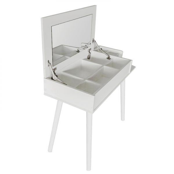   Schminktisch Schminktisch Schminktisch Schreibtisch mit Klappspiegel 90 cm breit