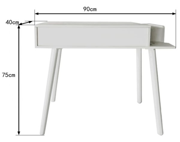   Schminktisch Schminktisch Schminktisch Schreibtisch mit Klappspiegel 90 cm breit