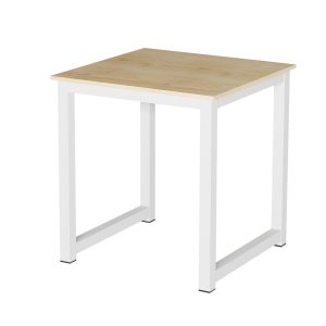 Küchentisch - Schreibtischtisch - 75 cm x 75 cm - weiß braun