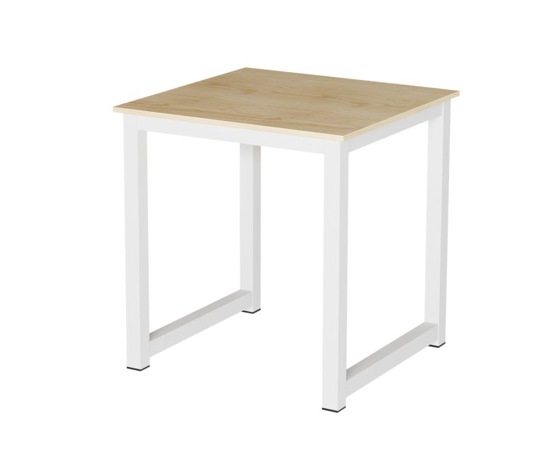 Küchentisch - Schreibtischtisch - 75 cm x 75 cm - weiß braun