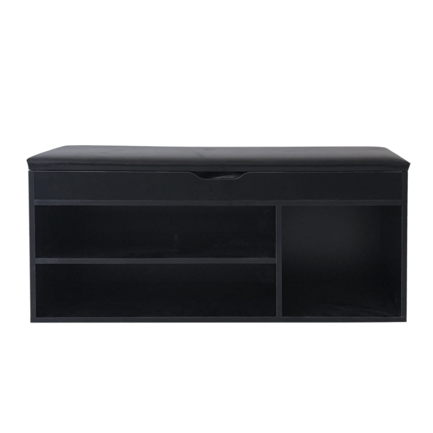 Schuhschrank Flurbank mit Stauraum - Schuhregal - mit Sitzkissen schwarz - VDD World DE Schuhschrank Flurbank mit Stauraum - Schuhregal - mit Sitzkissen schwarz - VDD World DE