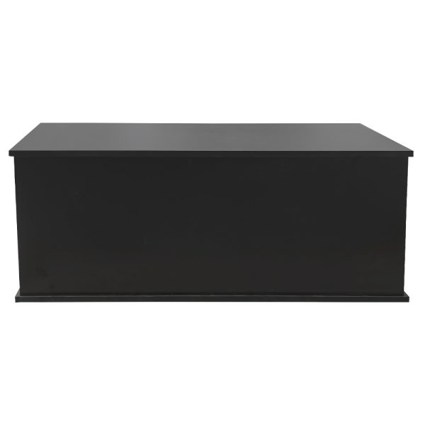   Aufbewahrungsbox Holz – Spielzeugkiste – Deckenkiste – 100 cm breit – Schwarz