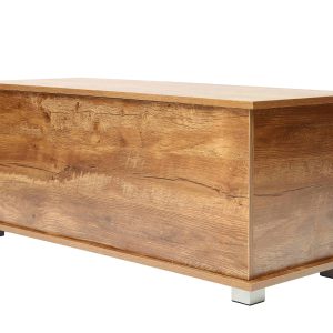 Aufbewahrungsbox - Spielzeugkiste - Deckenkiste - 100 cm breit - vintage braun