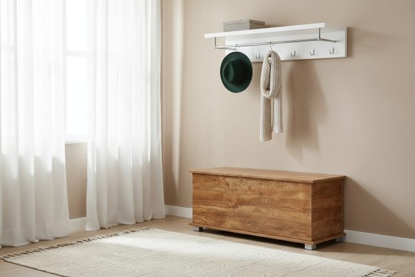   Aufbewahrungsbox – Spielzeugkiste – Deckenkiste – 100 cm breit – vintage braun