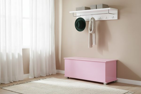   VDD – Aufbewahrungsbox – Spielzeugtruhe – Deckentruhe – 100 cm breit – rosa