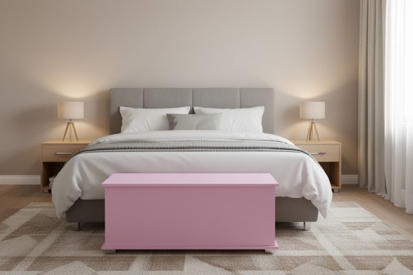   VDD – Aufbewahrungsbox – Spielzeugtruhe – Deckentruhe – 100 cm breit – rosa