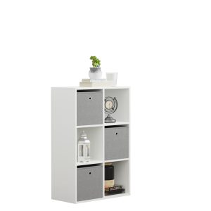 VDD –  Wandschränke – Wandschränke Wohnzimmer – 6 Fächer – Weiß