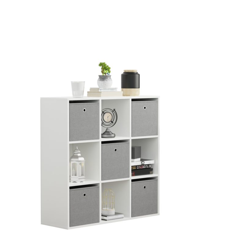 VDD – Wandschränke – Wandschränke Wohnzimmer – 9 Fächer – Weiß
