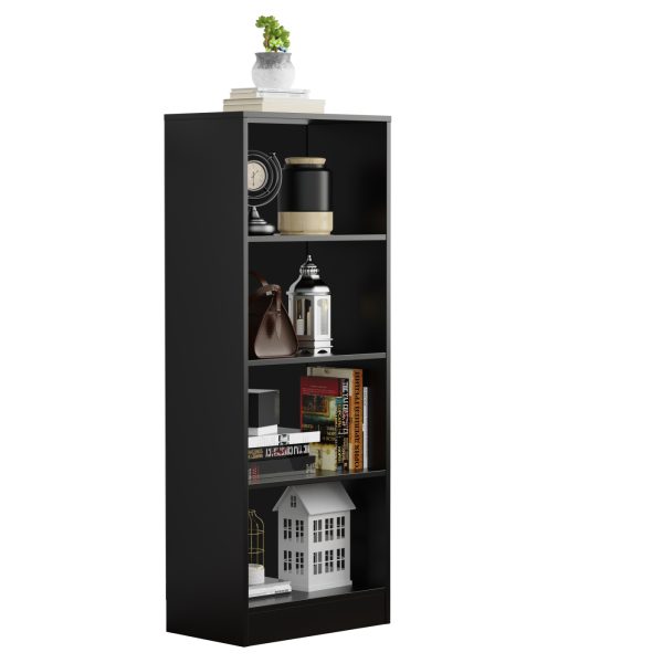 VDD – Fachschrank – Fachschrank offen – Wandschrank – Fachschrank schwarz – 50x30x130 cm - VDD World DE