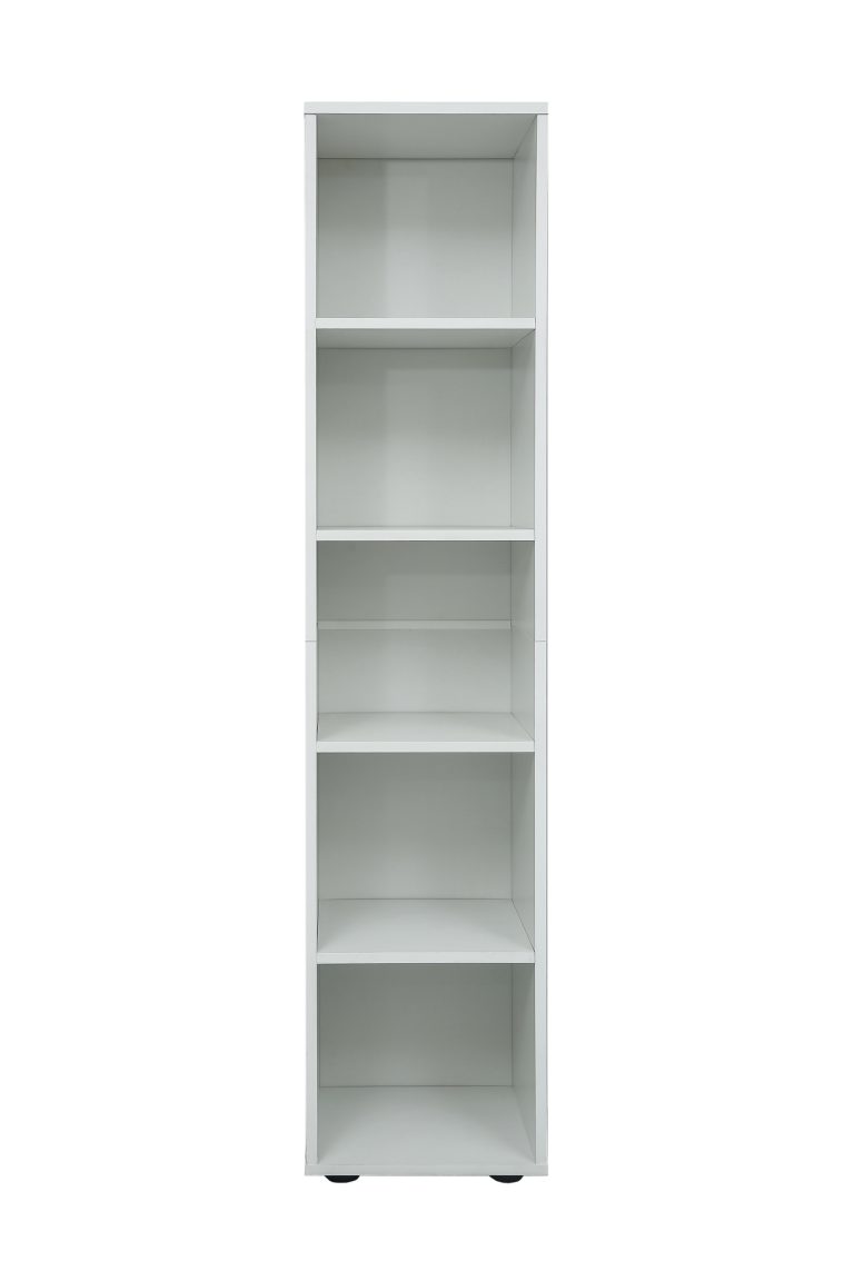 Badezimmerschrank 5 offene Fächer - Säulenschrank Badezimmer Schlafzimmer Flur