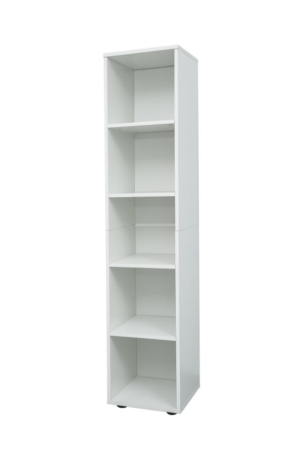   Badezimmerschrank 5 offene Fächer – Säulenschrank Badezimmer Schlafzimmer Flur