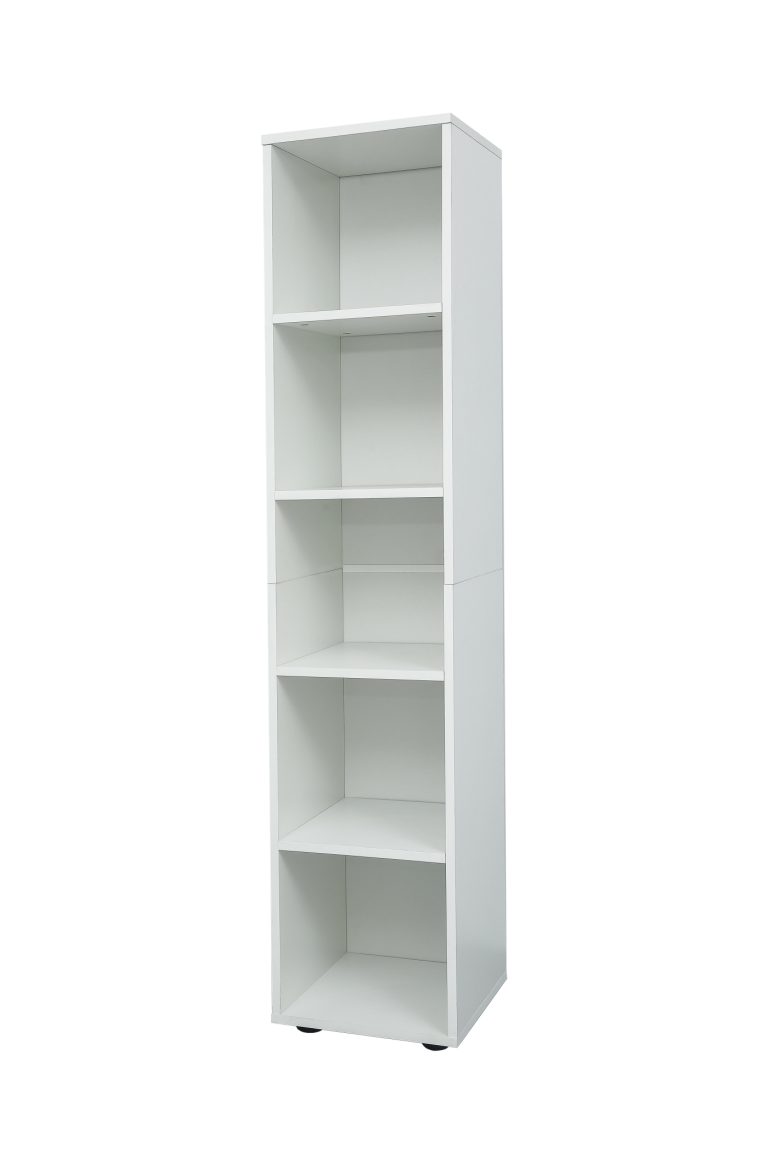 Badezimmerschrank 5 offene Fächer - Säulenschrank Badezimmer Schlafzimmer Flur - alternatives Bild
