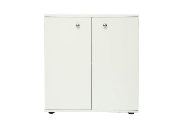   Aktenschrank Vandol mini weiß 74 cm hoch