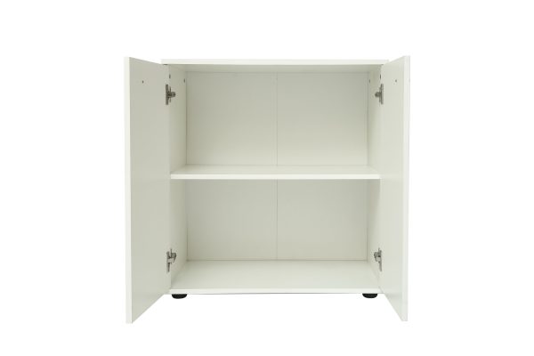   Aktenschrank Vandol mini weiß 74 cm hoch
