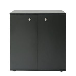VDD – Aktenschrank Sideboard – multifunktionaler Aufbewahrungsschrank – schwarz