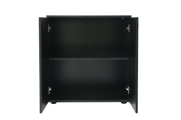   VDD – Aktenschrank Sideboard – multifunktionaler Aufbewahrungsschrank – schwarz