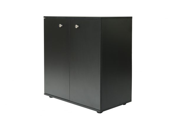   VDD – Aktenschrank Sideboard – multifunktionaler Aufbewahrungsschrank – schwarz