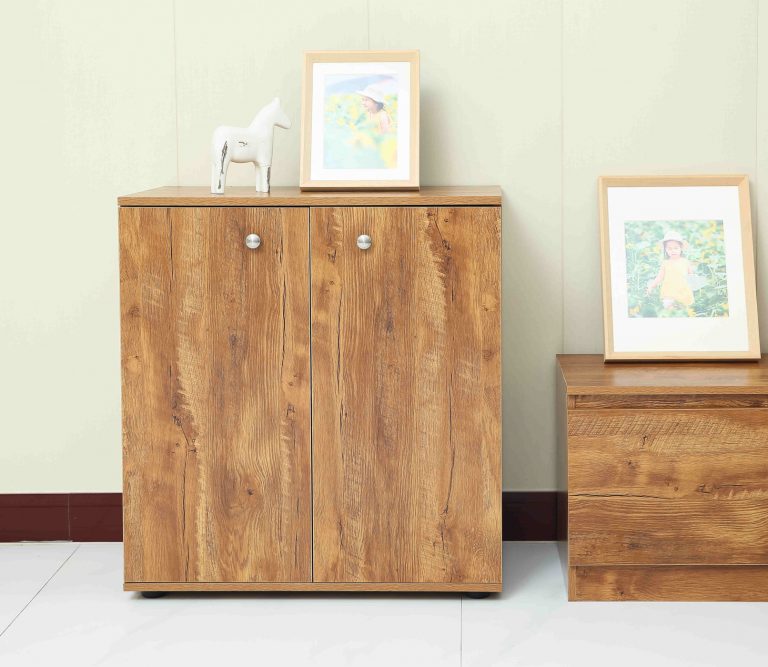 VDD – Schrank – Bücherregal – Aufbewahrungsschrank – Push-to-Close-Türen – 70 x 40 x 146 cm - VDD World DE