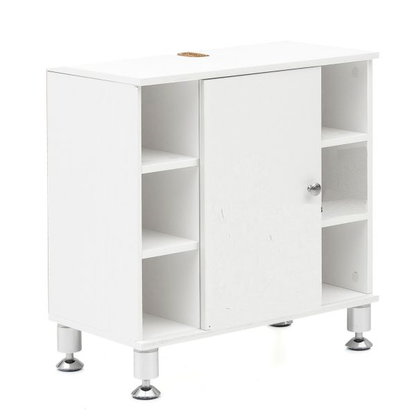   Badezimmerschrank Waschtischunterschrank Clevaso weiß