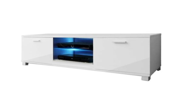   TV-Schrank TV-Schrank Tenus inkl. LED Korpus weiß Front weiß hochglanz