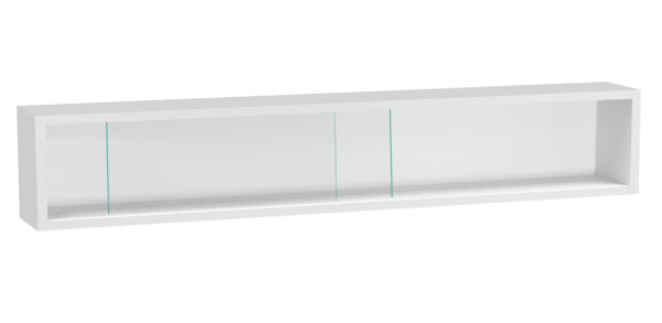   VDD Vitrine stehend hängend Wandvitrine – Schiebetüren – 95 x 18 x 12 cm