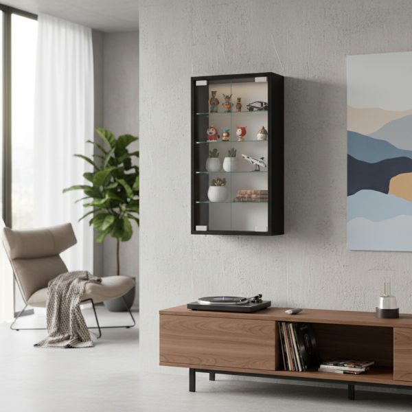   VDD Vitrine stehend hängend Wandvitrine – 40 x 60 x 13 cm
