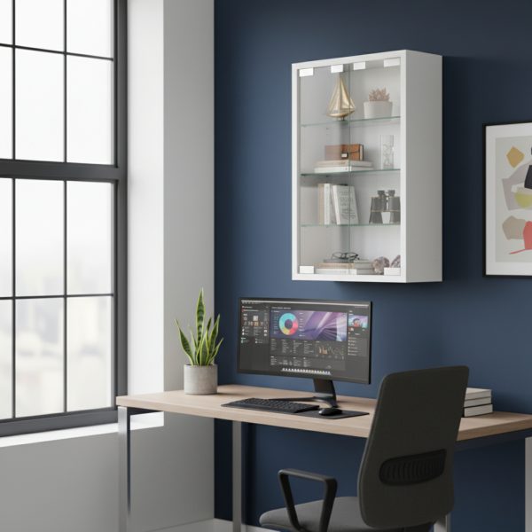   VDD Vitrine stehend hängend Wandvitrine – 40 x 60 x 13 cm