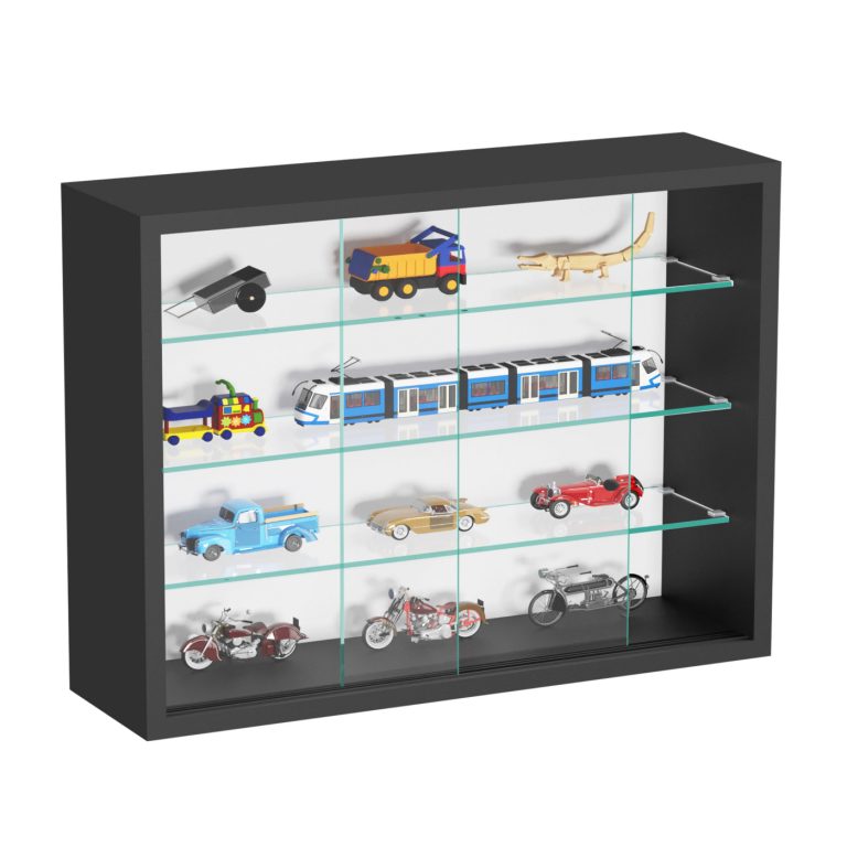 VDD Vitrine stehend hängend Wandschrank - Schiebetüren - 50 x 40 x 13 cm