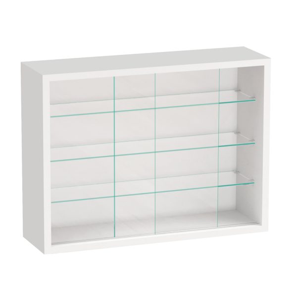   VDD Vitrine stehend Hängevitrine – Schiebetüren – 50 x 40 x 13 cm
