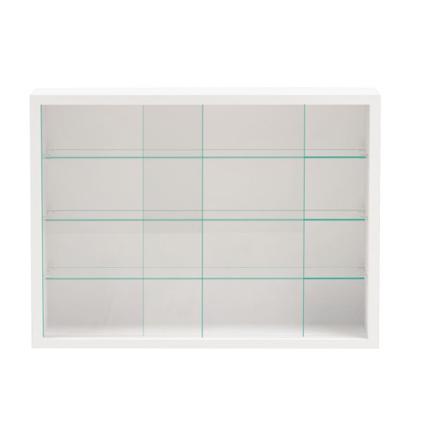   VDD Vitrine stehend Hängevitrine – Schiebetüren – 50 x 40 x 13 cm