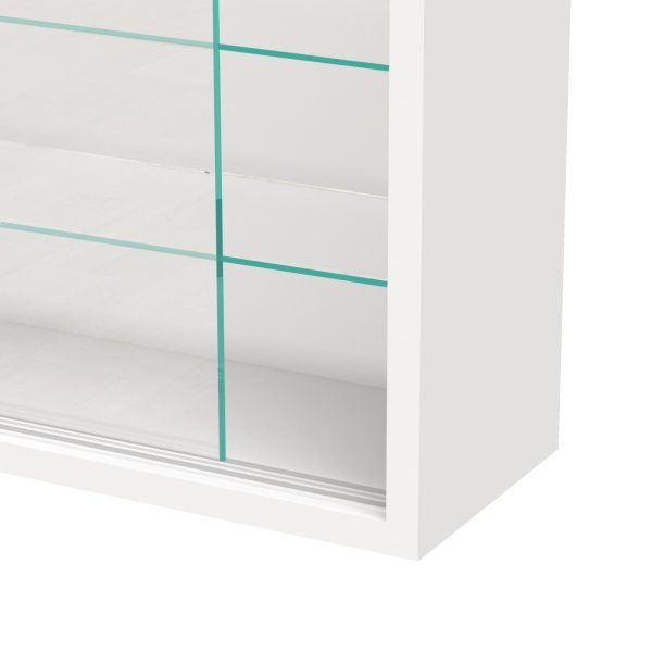  VDD Vitrine stehend Hängevitrine – Schiebetüren – 50 x 40 x 13 cm
