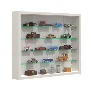 VDD Vitrine stehend Hängevitrine - Glasböden 50 cm breit x 4