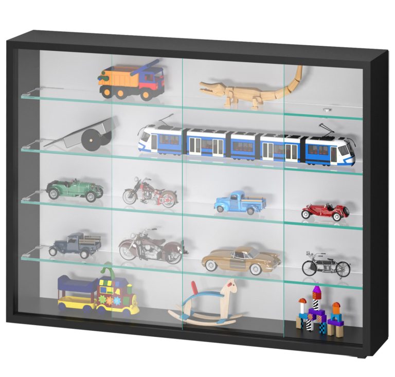 VDD Vitrine stehend Hängevitrine - Schiebetüren - 75 x 55 x 14 cm