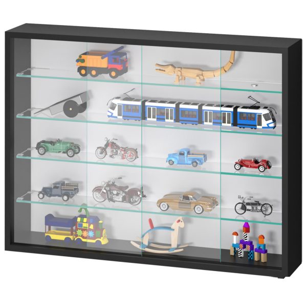 VDD Vitrine stehend Hängevitrine - Schiebetüren - 75 x 55 x 12 cm - VDD World DE