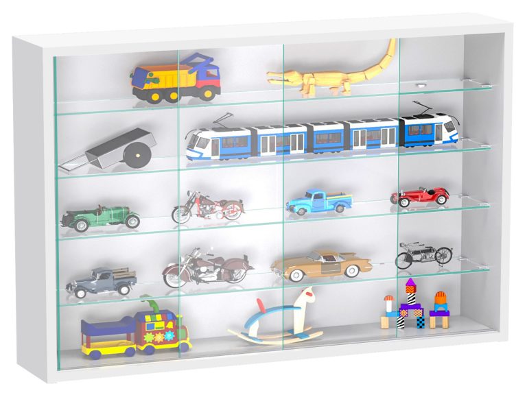 VDD Vitrine stehend Hängevitrine - Schiebetüren - 75 x 55 x 14 cm