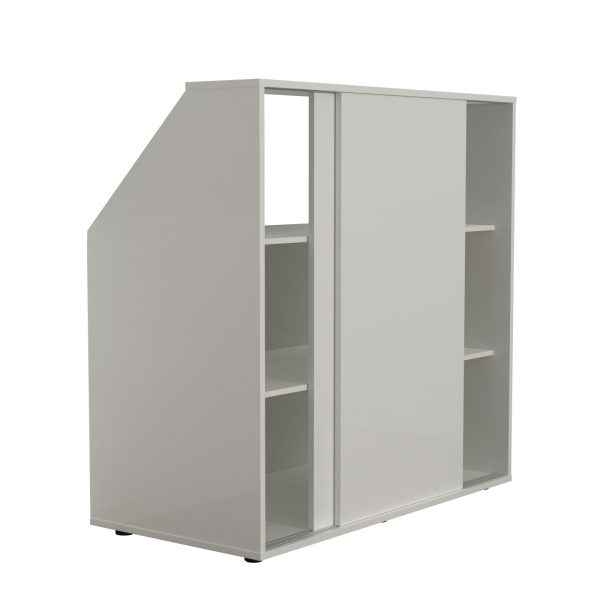   Kleiderschrank mit schräger Wand im Dachgeschoss-Schlafzimmer – Schrank für schräge Wände